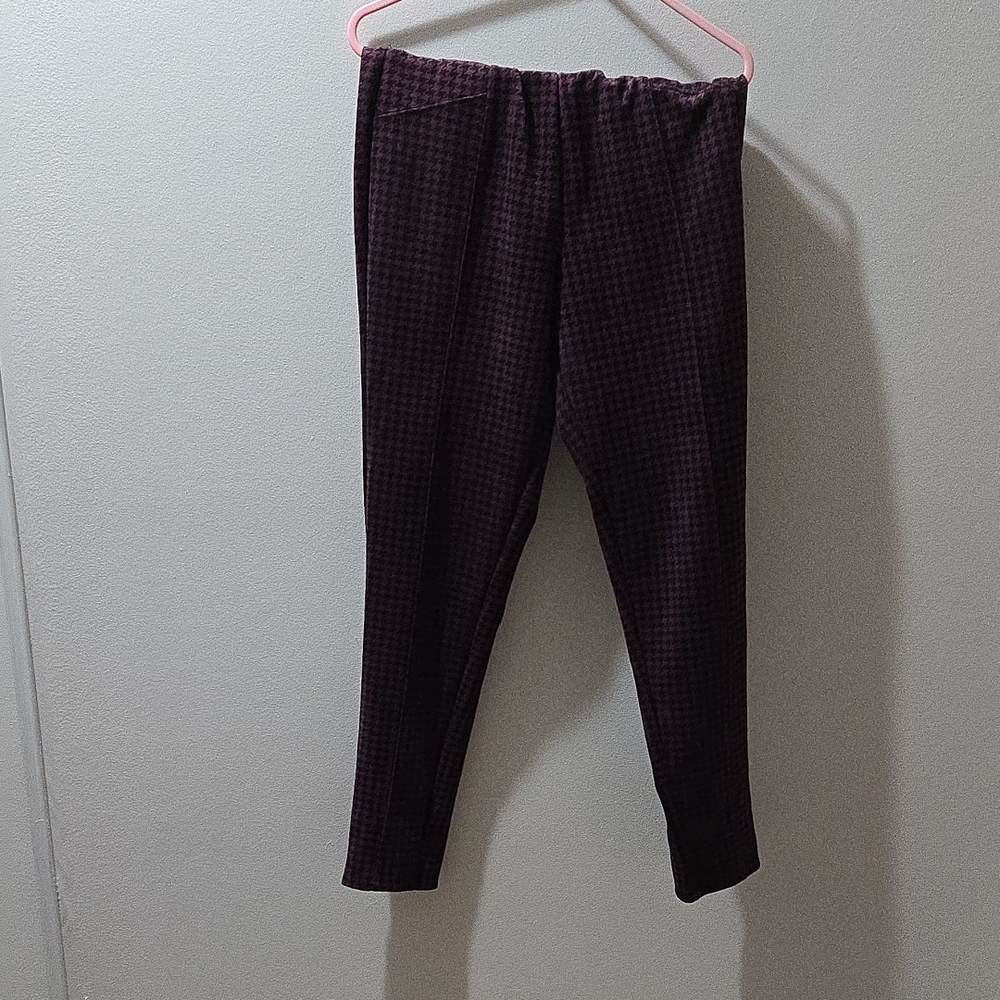 Checkered Black and Purple Pants